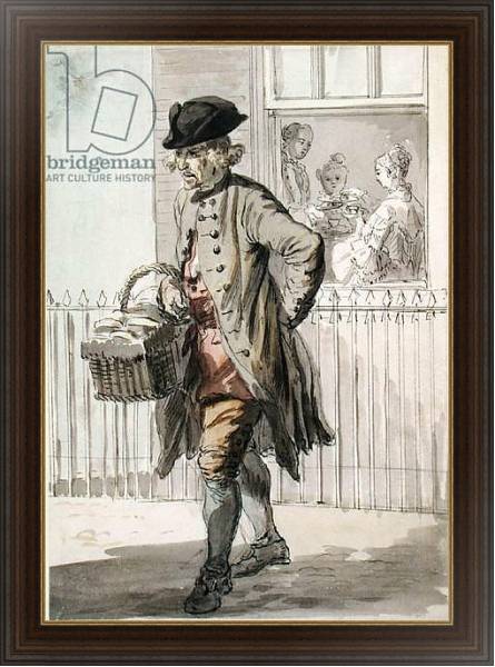 Постер London Cries: A Muffin Man, c.1759 с типом исполнения На холсте в раме в багетной раме 1.023.151