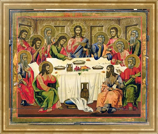 Постер The Last Supper 1 с типом исполнения На холсте в раме в багетной раме NA033.1.051