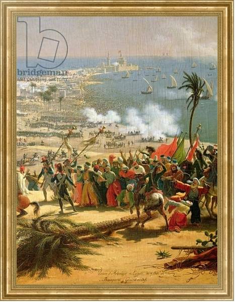 Постер The Battle of Aboukir, 25th July 1799 3 с типом исполнения На холсте в раме в багетной раме NA033.1.051
