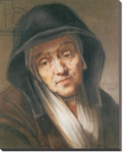 Постер Copy of a portrait by Rembrandt of his mother, 1776 с типом исполнения На холсте без рамы
