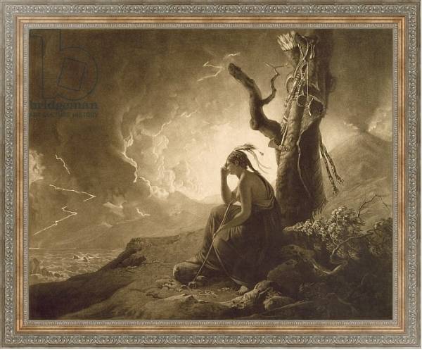 Постер The Indian Widow, 1789 с типом исполнения На холсте в раме в багетной раме 484.M48.310