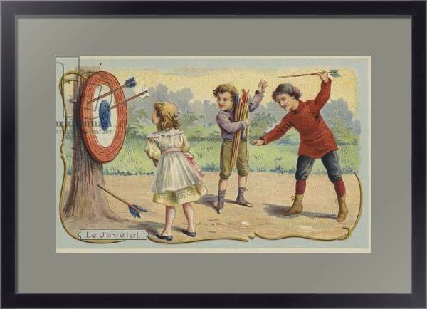 Постер Throwing arrows at a target с типом исполнения Под стеклом в багетной раме 221-01