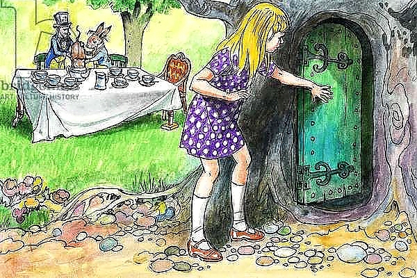 Постер Alice in Wonderland 31 с типом исполнения На холсте без рамы