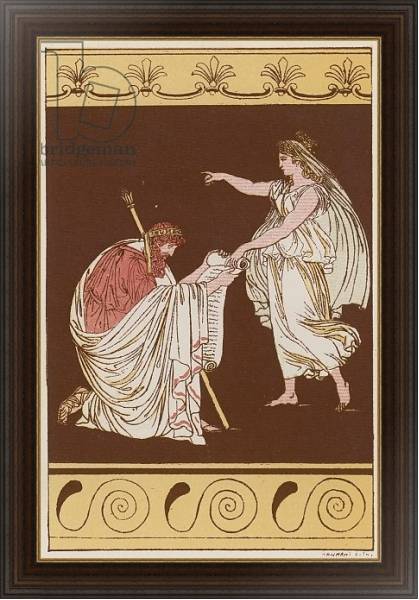 Постер Numa Pompilius & the Nymph Egeria с типом исполнения На холсте в раме в багетной раме 1.023.151