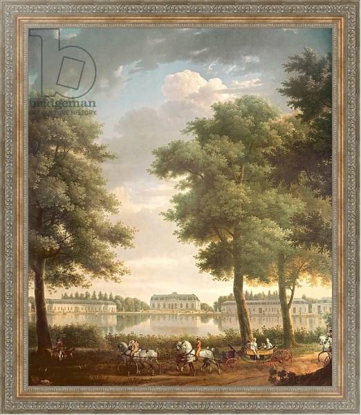 Постер Schloss Benrath, 1806 с типом исполнения На холсте в раме в багетной раме 484.M48.310