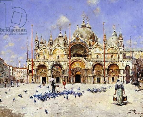 Постер San Marco, Venice, 1883 с типом исполнения На холсте без рамы