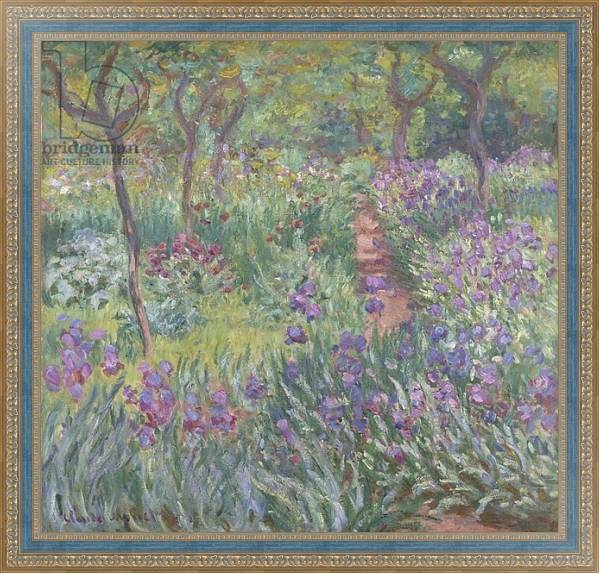 Постер The Artist’s Garden in Giverny, 1900 с типом исполнения На холсте в раме в багетной раме 484.M48.685