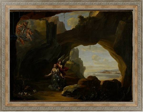 Постер The Magdalen in a Cave, c.1650 с типом исполнения На холсте в раме в багетной раме 484.M48.310