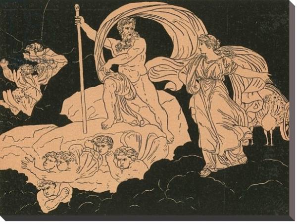 Постер Juno and Aeolus с типом исполнения На холсте без рамы