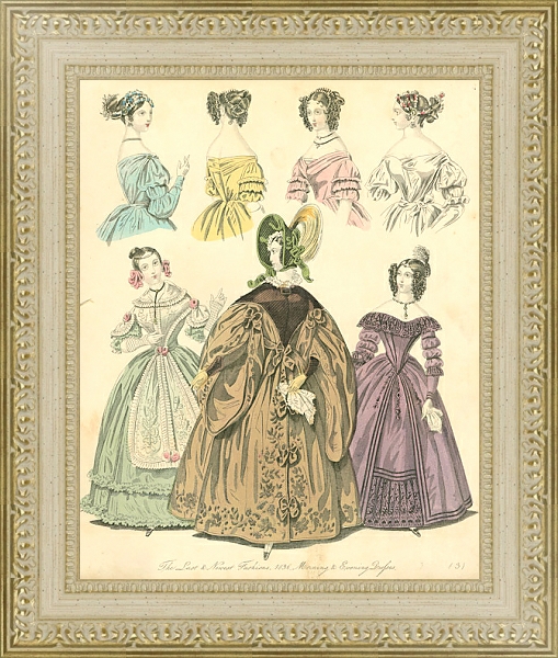 Постер The Last&Newest Fashions 4 с типом исполнения Акварель в раме в багетной раме 484.M48.725