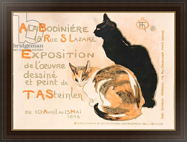 Постер At the Bodiniere, 1894 с типом исполнения На холсте в раме в багетной раме 1.023.151