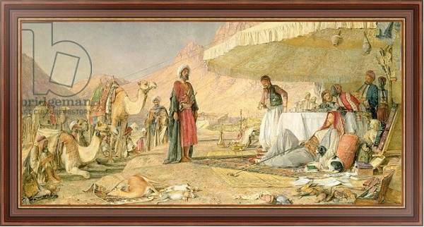 Постер A Frank Encampment in the Desert of Mount Sinai, 1842, 1856 с типом исполнения На холсте в раме в багетной раме 35-M719P-83