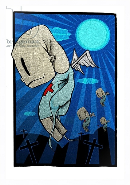 Постер zombies,2012, с типом исполнения На холсте в раме в багетной раме 221-03