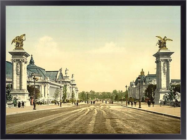 Постер Франция. Париж, проспект Никола II с типом исполнения На холсте в раме в багетной раме 221-01