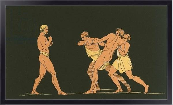 Постер Ulysses preparing to fight with Irus с типом исполнения На холсте в раме в багетной раме 221-01