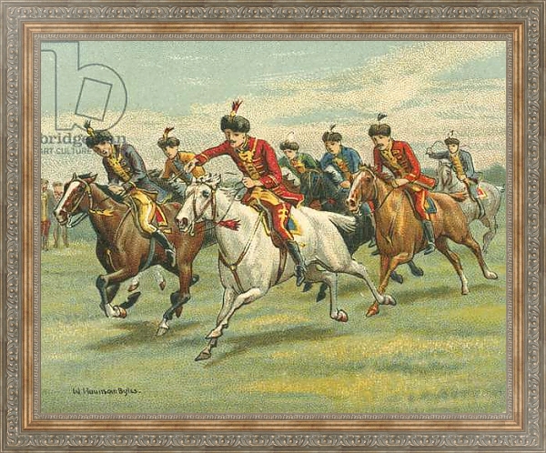 Постер Races Historic and Modern, Hungarian Horse Races с типом исполнения На холсте в раме в багетной раме 484.M48.310