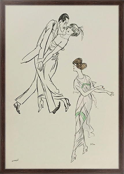 Постер Mme Heeren, Isadora Duncan с типом исполнения На холсте в раме в багетной раме 221-02