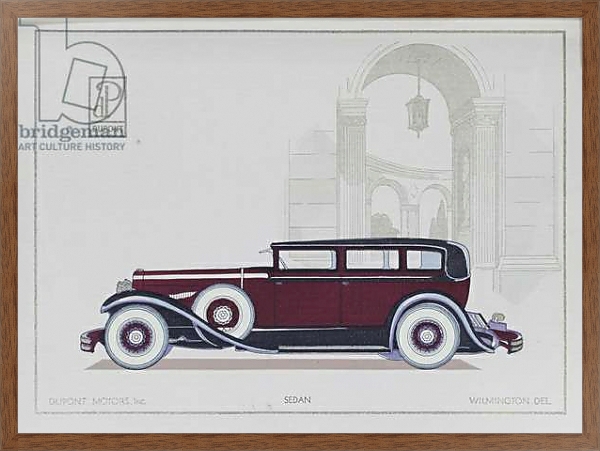 Постер DuPont Motor Cars: Sedan, 1921 с типом исполнения На холсте в раме в багетной раме 1727.4310