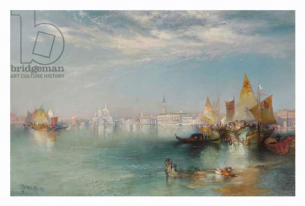 Постер Grand Canal, Venice, 1901 с типом исполнения На холсте в раме в багетной раме 221-03
