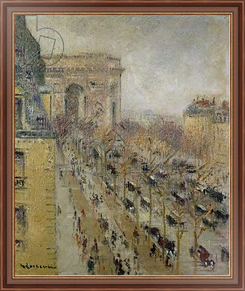 Постер The Arc de Triomphe, 1930 с типом исполнения На холсте в раме в багетной раме 35-M719P-83