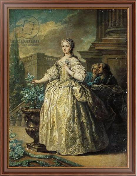Постер Portrait of Maria Leszczynska 1747 с типом исполнения На холсте в раме в багетной раме 35-M719P-83