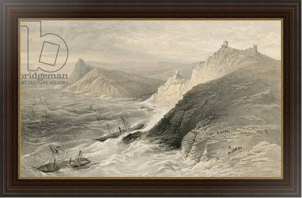 Постер The gale off the Port of Balaklava, 14 November 1854 1 с типом исполнения На холсте в раме в багетной раме 1.023.151