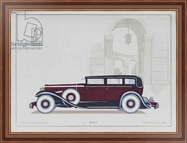 Постер DuPont Motor Cars: Sedan, 1921 с типом исполнения На холсте в раме в багетной раме 35-M719P-83