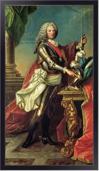 Постер Portrait of the Regent, Philippe d'Orleans с типом исполнения На холсте в раме в багетной раме 221-01