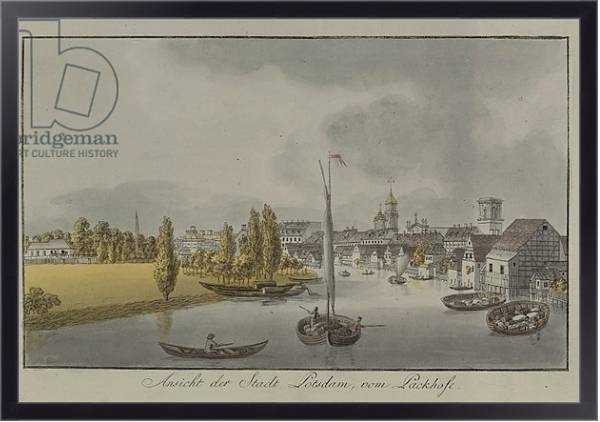 Постер View of Potsdam, c. 1796 с типом исполнения На холсте в раме в багетной раме 221-01