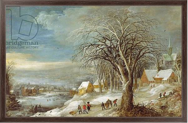 Постер Winter Landscape 8 с типом исполнения На холсте в раме в багетной раме 221-02