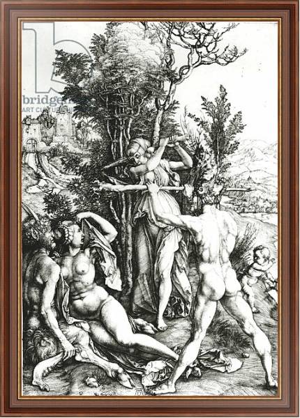 Постер Hercules at the crossroad, 1498 с типом исполнения На холсте в раме в багетной раме 35-M719P-83