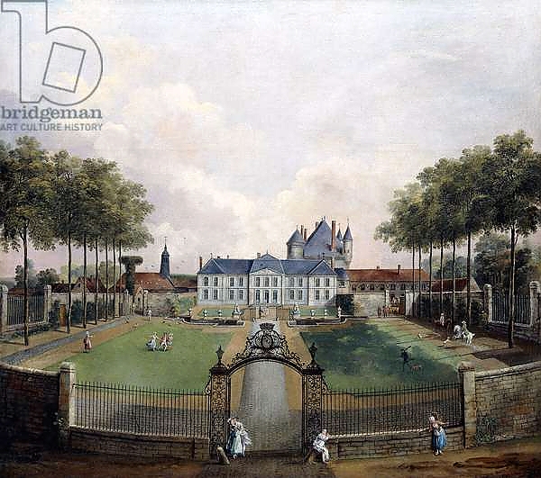 Постер Views of the Chateau de Mousseaux and its Gardens, с типом исполнения На холсте без рамы
