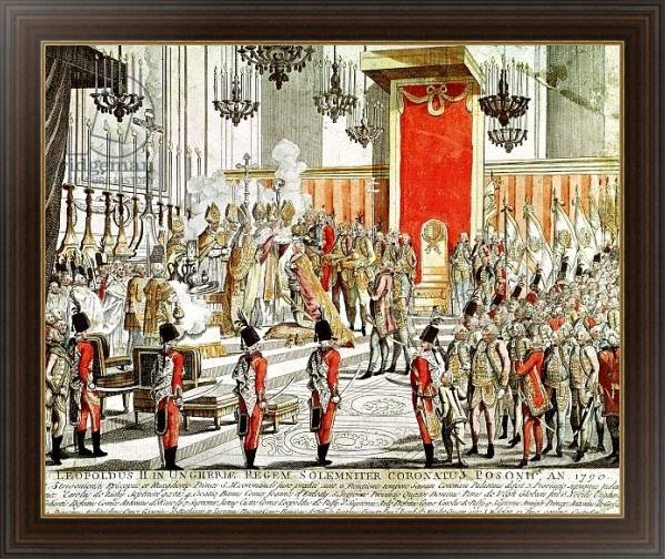 Постер The Coronation of Leopold II at Bratislava in 1790 с типом исполнения На холсте в раме в багетной раме 1.023.151