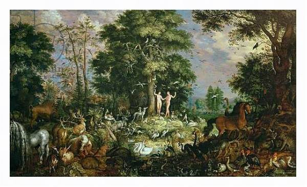 Постер Garden of Eden с типом исполнения На холсте в раме в багетной раме 221-03