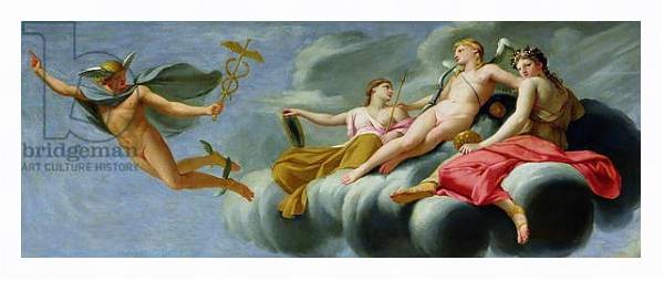 Постер Cupid orders Mercury, messenger of the Gods, to announce the Power of Love to the Universe, 1646-47 с типом исполнения На холсте в раме в багетной раме 221-03