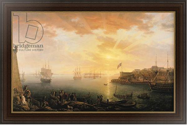 Постер View of Brest Harbour, 1796 с типом исполнения На холсте в раме в багетной раме 1.023.151