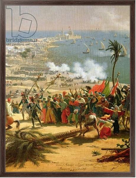 Постер The Battle of Aboukir, 25th July 1799 3 с типом исполнения На холсте в раме в багетной раме 221-02