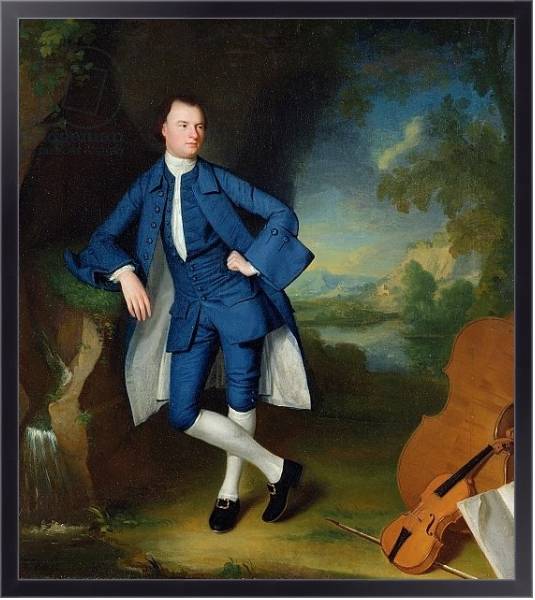 Постер Portrait of Man, c.1758-60 с типом исполнения На холсте в раме в багетной раме 221-01