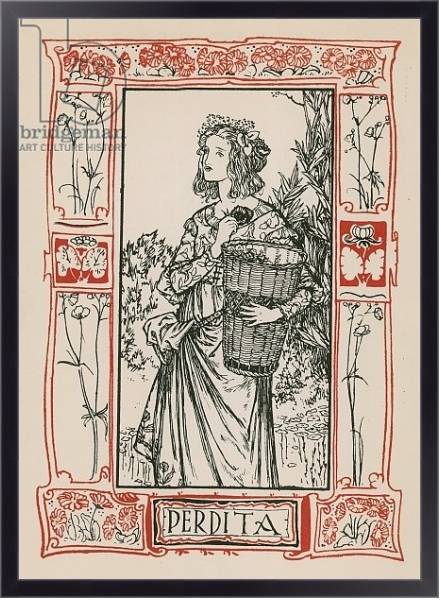Постер Perdita, A Winter's Tale с типом исполнения На холсте в раме в багетной раме 221-01