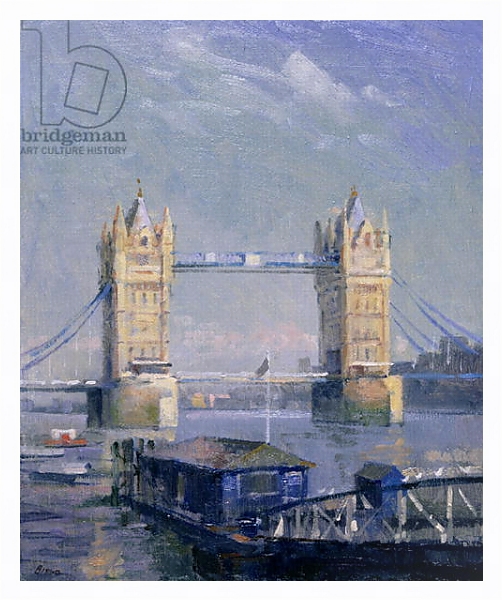 Постер Tower Bridge с типом исполнения На холсте в раме в багетной раме 221-03