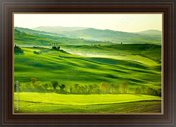 Постер Италия, Тоскана 4 с типом исполнения На холсте в раме в багетной раме 1.023.151