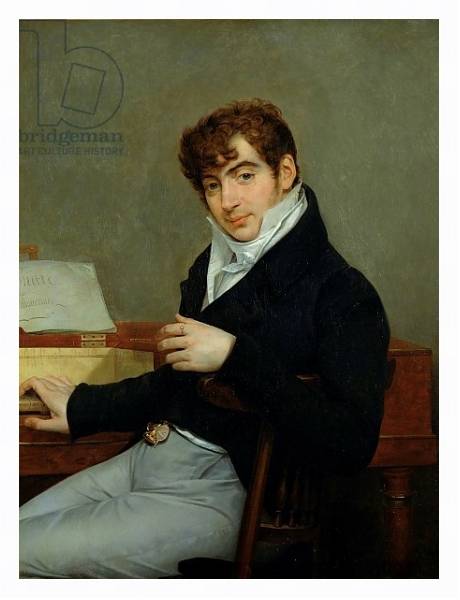 Постер Portrait of Pierre Zimmermann 1808 с типом исполнения На холсте в раме в багетной раме 221-03