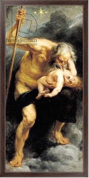 Постер Saturn Devouring his Son, 1636 с типом исполнения На холсте в раме в багетной раме 221-02