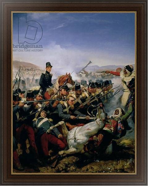 Постер The Battle of Somah, 1839 с типом исполнения На холсте в раме в багетной раме 1.023.151
