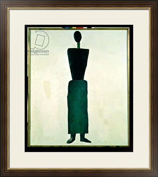 Постер Suprematist Female Figure, 1928-32 с типом исполнения Под стеклом в багетной раме 1.023.036
