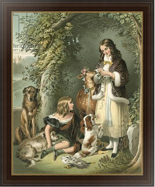 Постер The Marquess of Stafford and the Lady Evelyn Gower с типом исполнения На холсте в раме в багетной раме 1.023.151