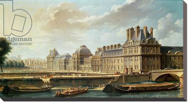 Постер The Palace and Garden of the Tuileries, 1757 с типом исполнения На холсте без рамы