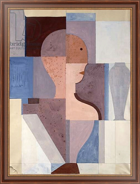 Постер Split Half Figure to the Right, 1923 с типом исполнения На холсте в раме в багетной раме 35-M719P-83