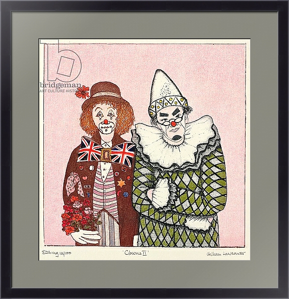 Постер Clowns II с типом исполнения Под стеклом в багетной раме 221-01