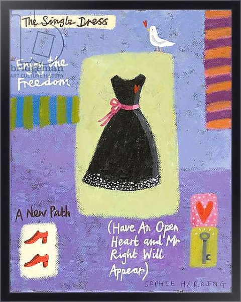 Постер The Single Dress с типом исполнения На холсте в раме в багетной раме 221-01